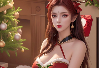 斗破苍穹雅妃性感圣诞装美腿壁纸