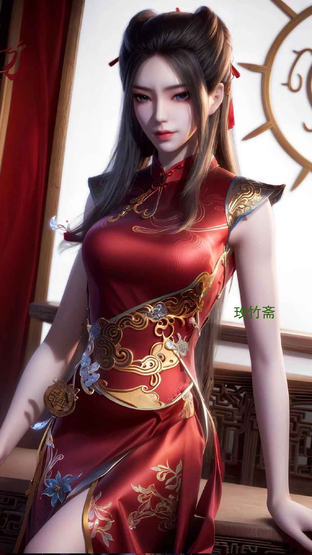 《天行九歌》焰灵姬旗袍美腿壁纸