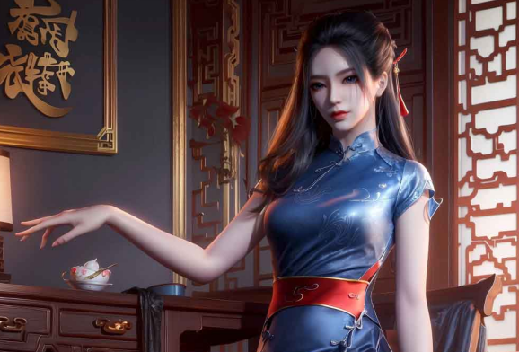 《天行九歌》焰灵姬旗袍美腿壁纸