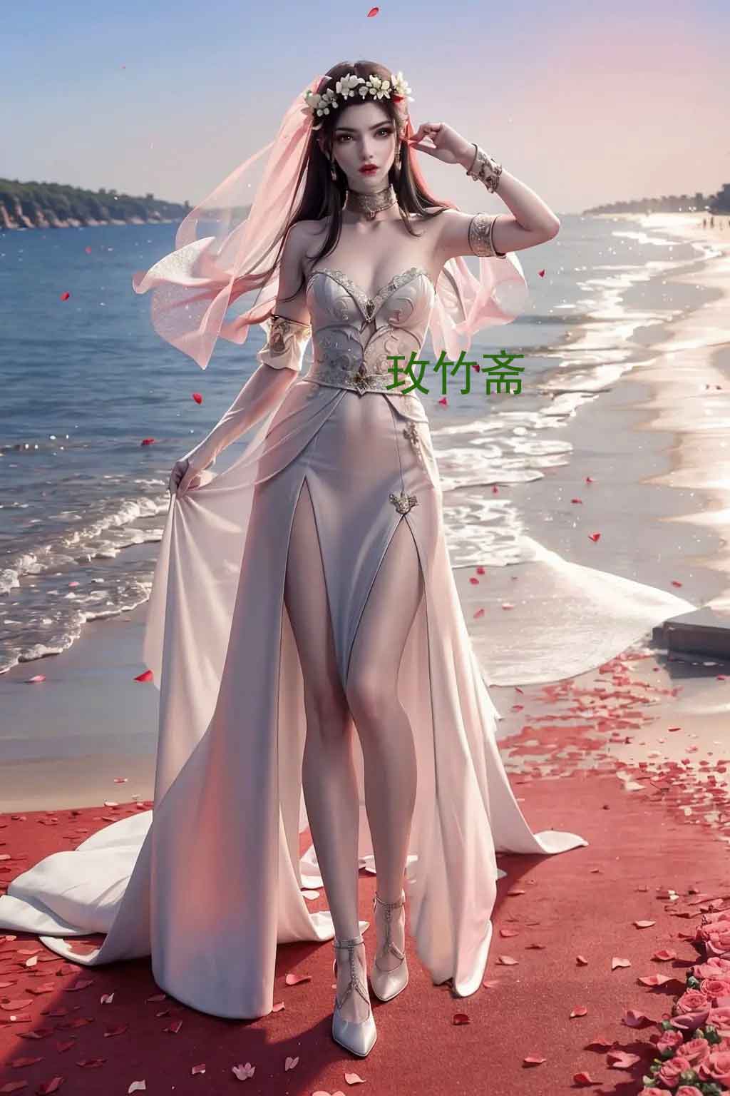 《斗破苍穹》美杜莎海边美腿壁纸