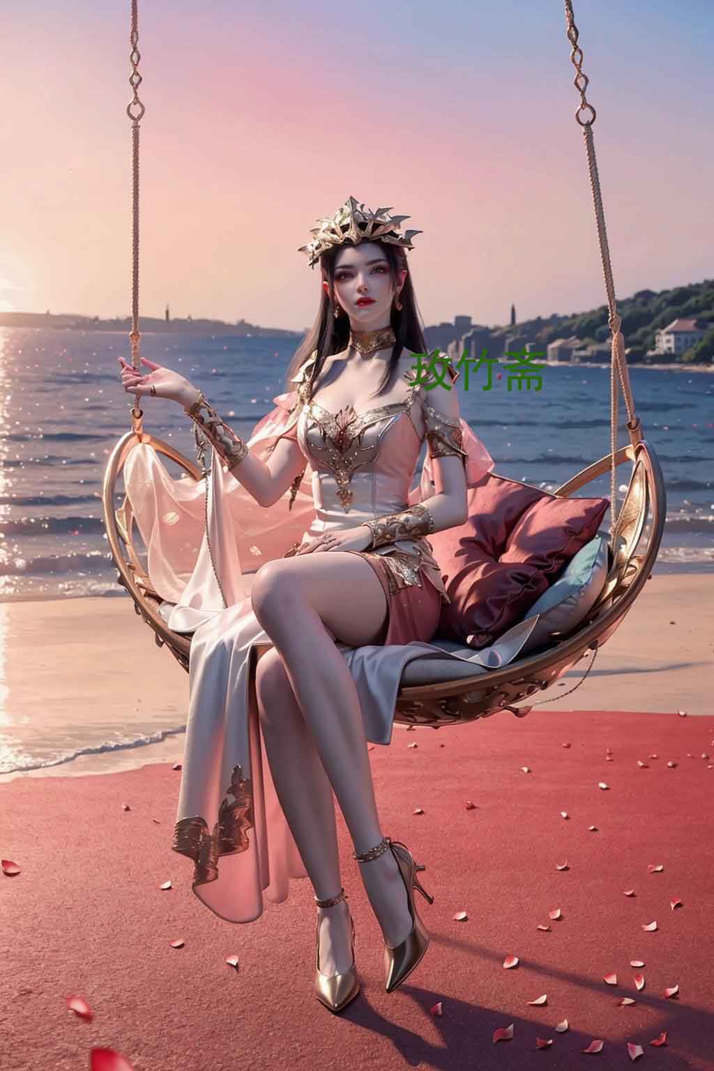 《斗破苍穹》美杜莎海边美腿壁纸