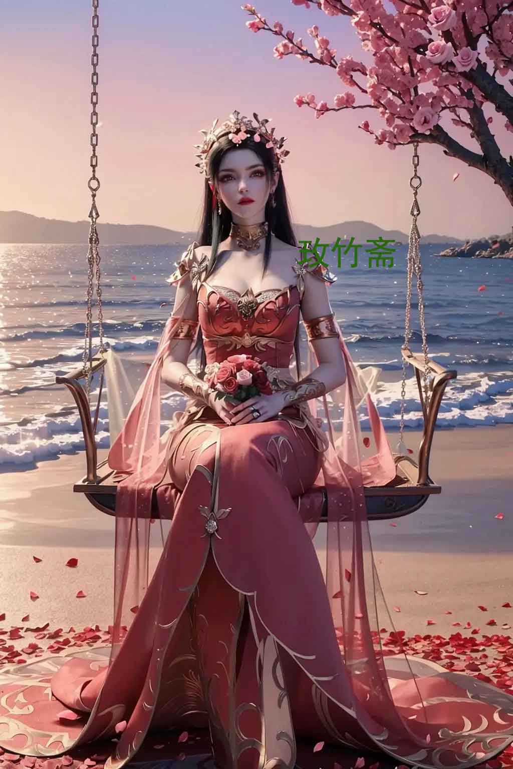 《斗破苍穹》美杜莎海边美腿壁纸