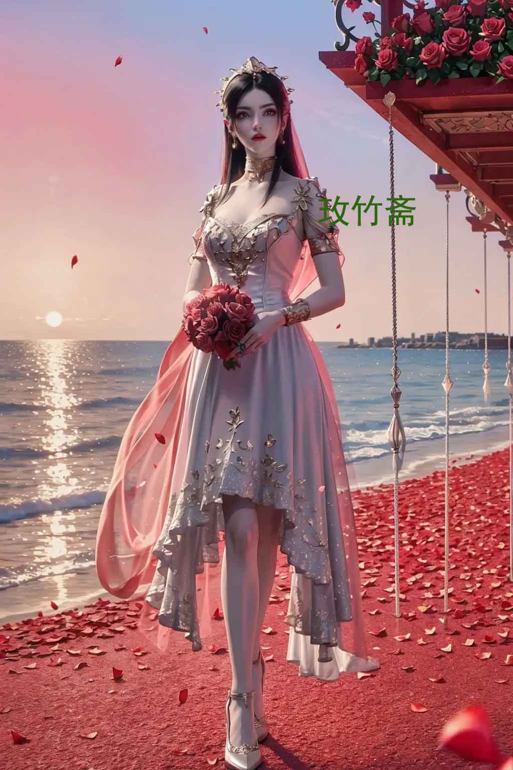 《斗破苍穹》美杜莎海边美腿壁纸