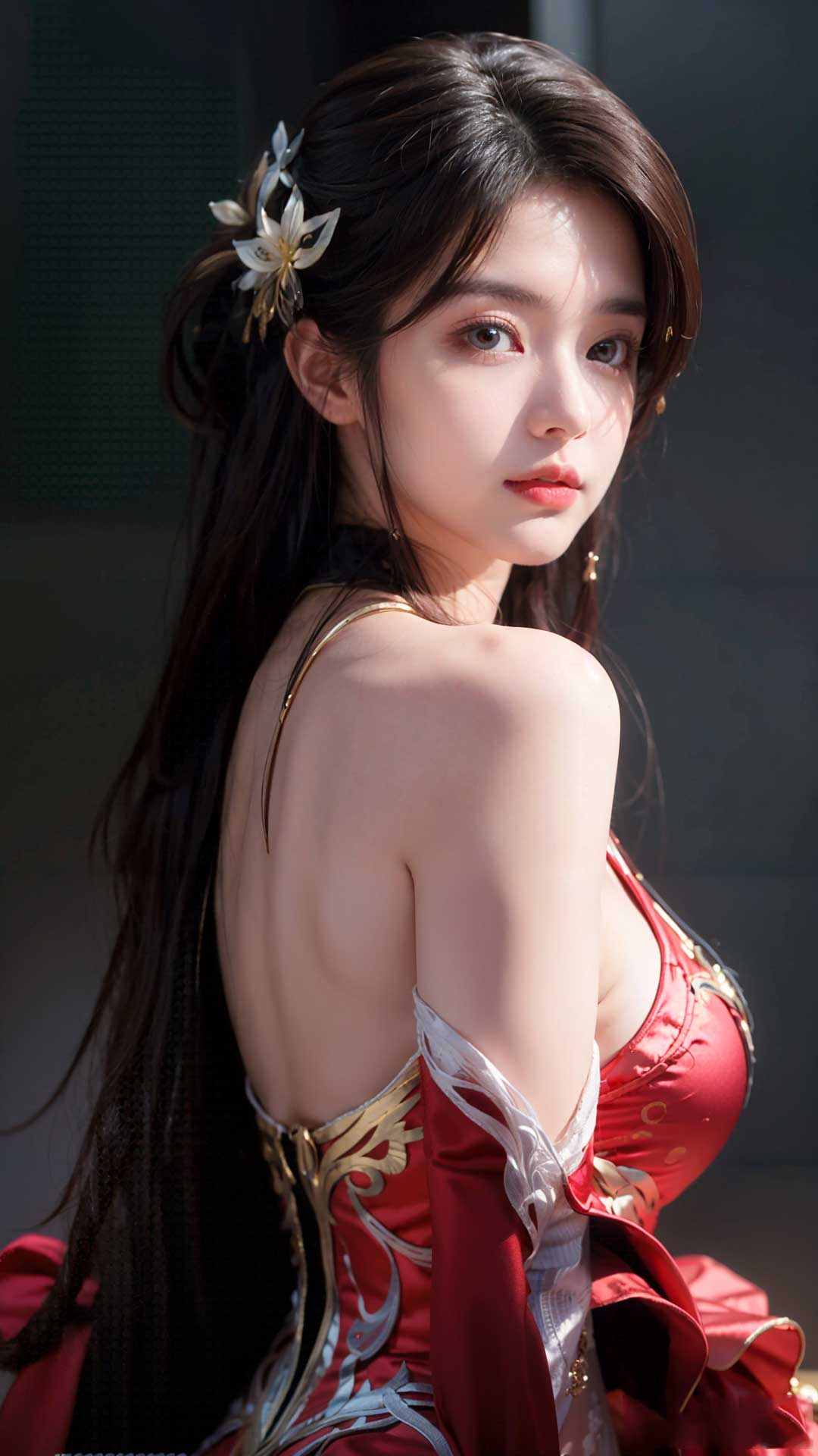 完美世界火灵儿性感美背图片