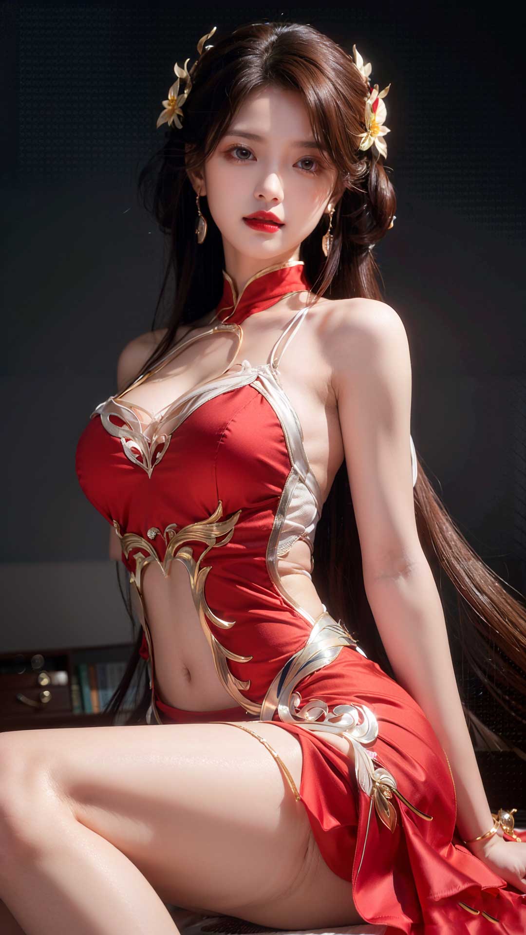 完美世界火灵儿性感美背图片