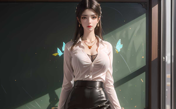 《斗破苍穹》美杜莎JK教室制服美腿壁纸