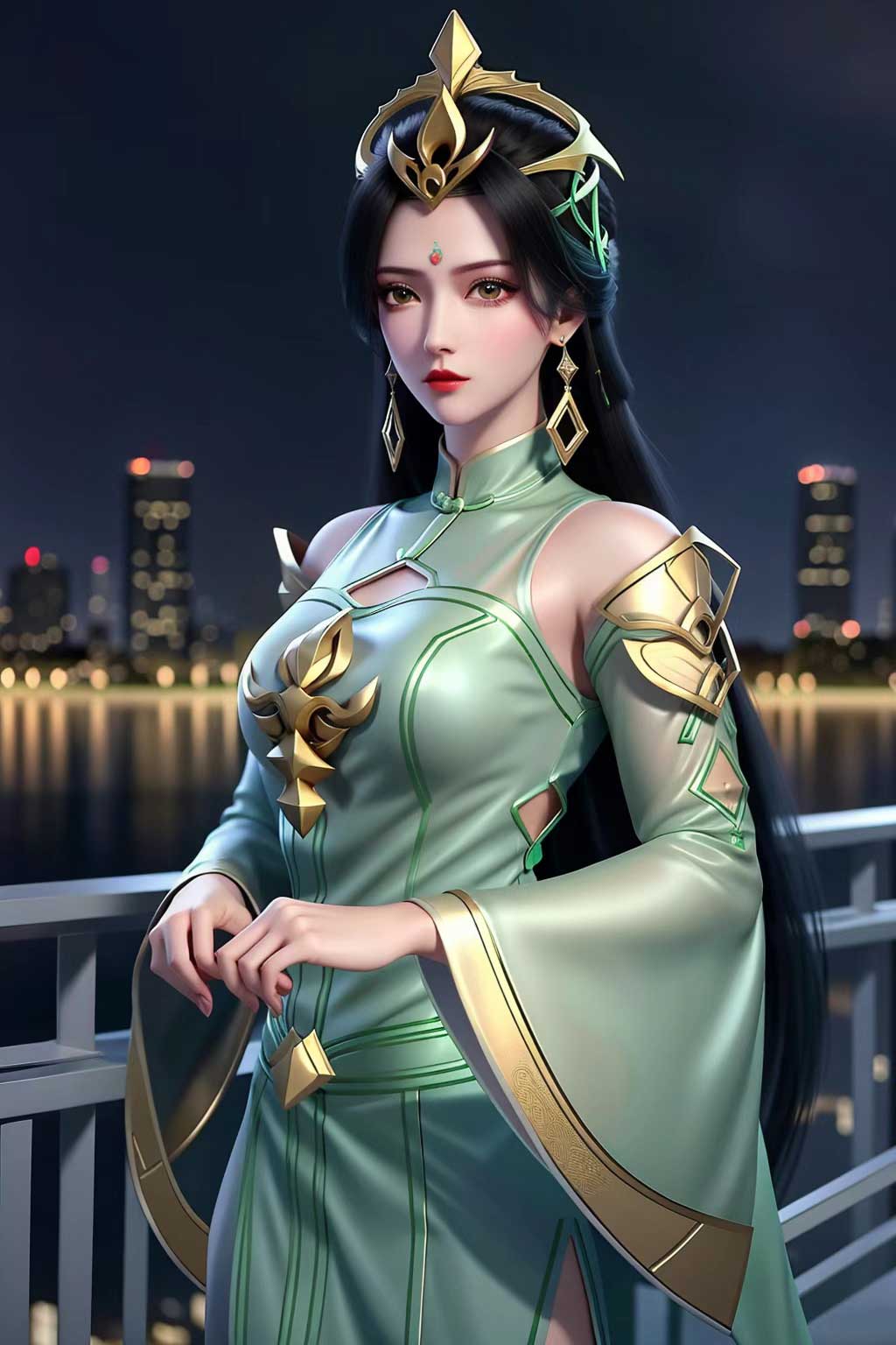 完美世界柳神性感美背壁纸
