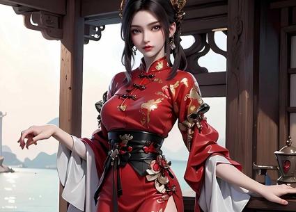 《完美世界》秦怡宁AI性感美腿壁纸