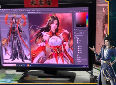 萧潇无尽火域版建模曝光，红袖白裙美翻，与炎帝同框，曾暗恋牧尘